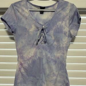 Women's Purple Tie-Dye Top